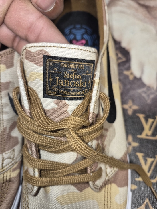 Nike Other - Nike Stefan Janoski Men's Desert Camo Canvas Skate Shoe - Tan